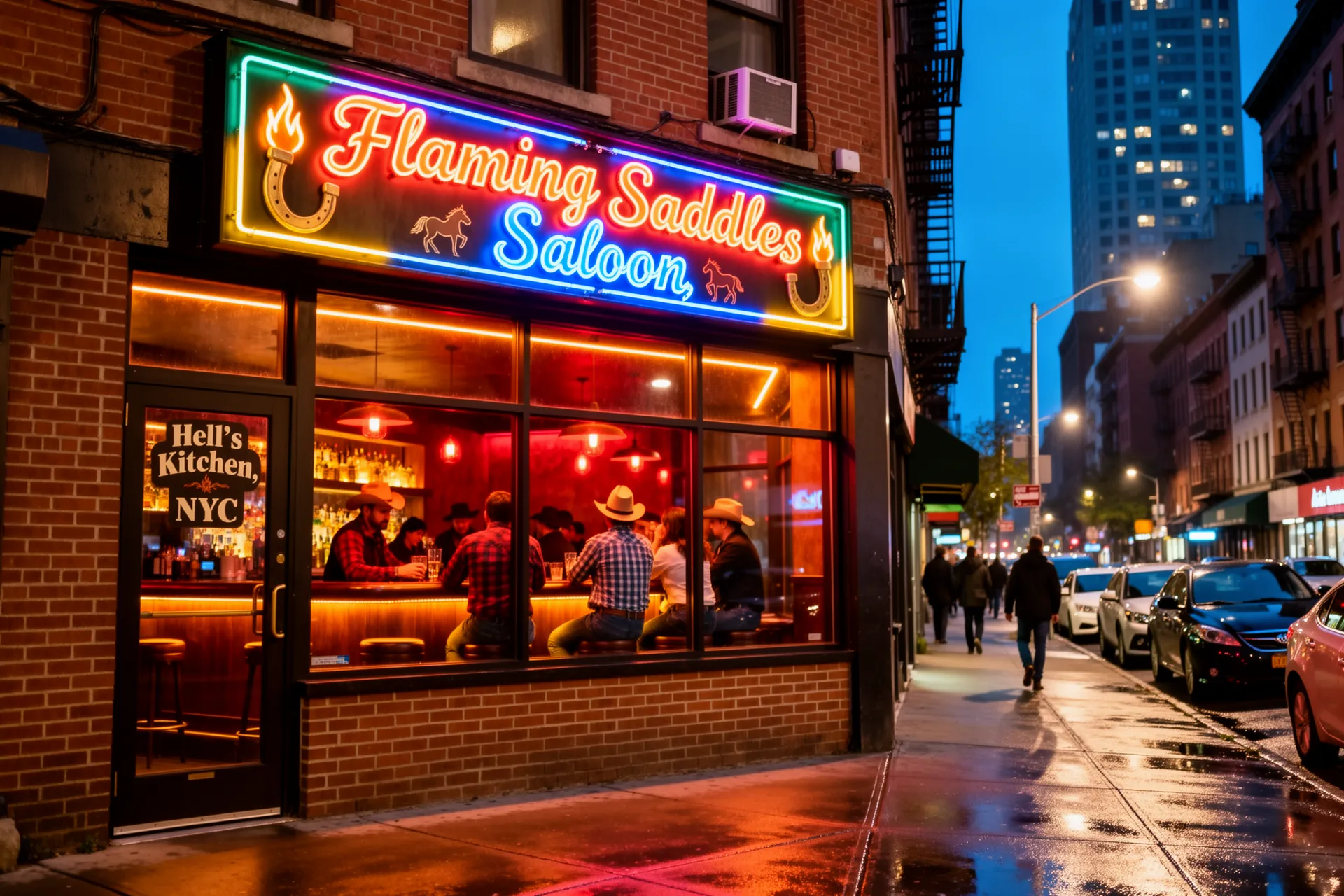 Flaming Saddles Saloon, New York City, USA