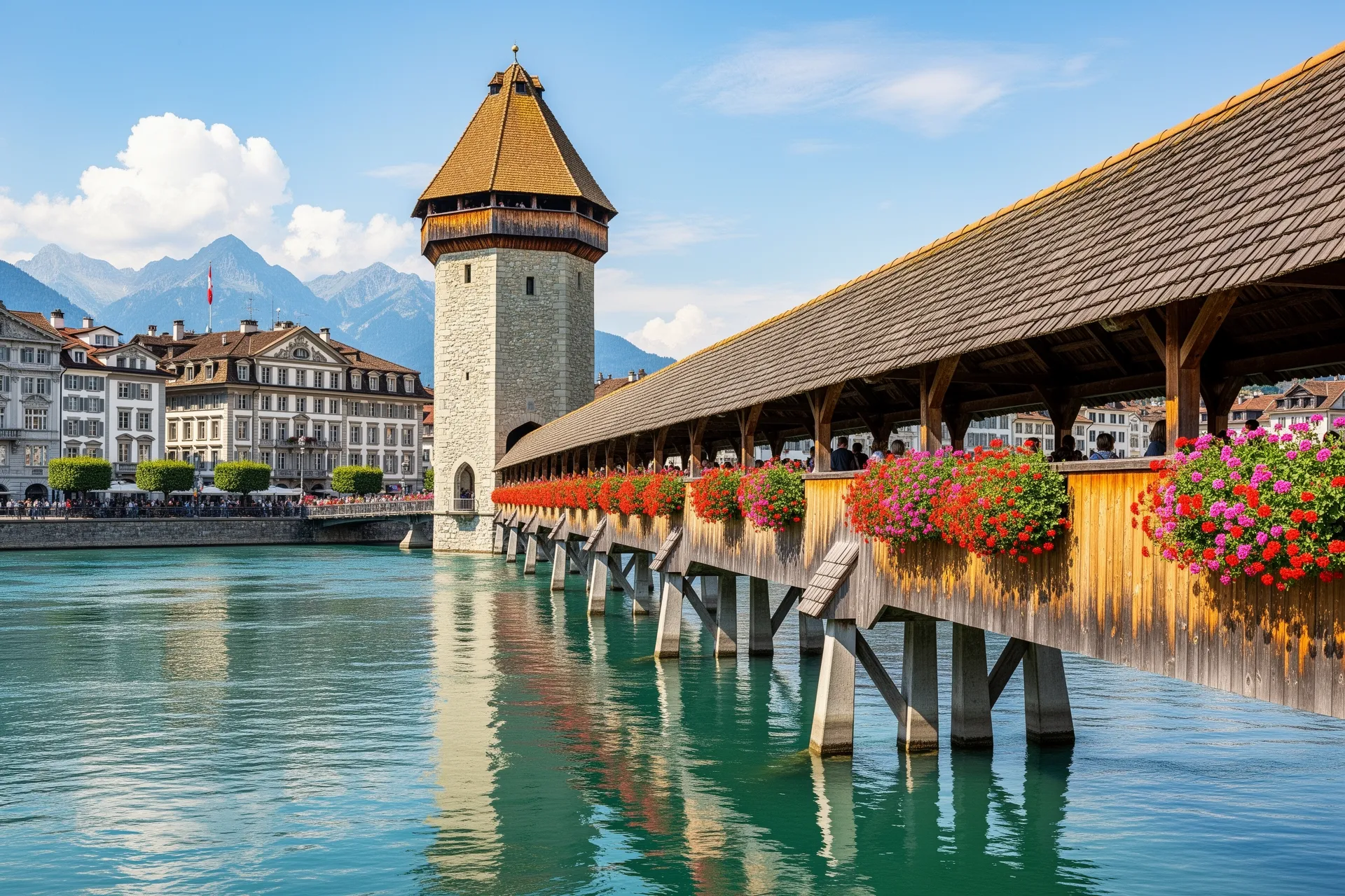 Chapel Bridge, Lucerne, Switzerland