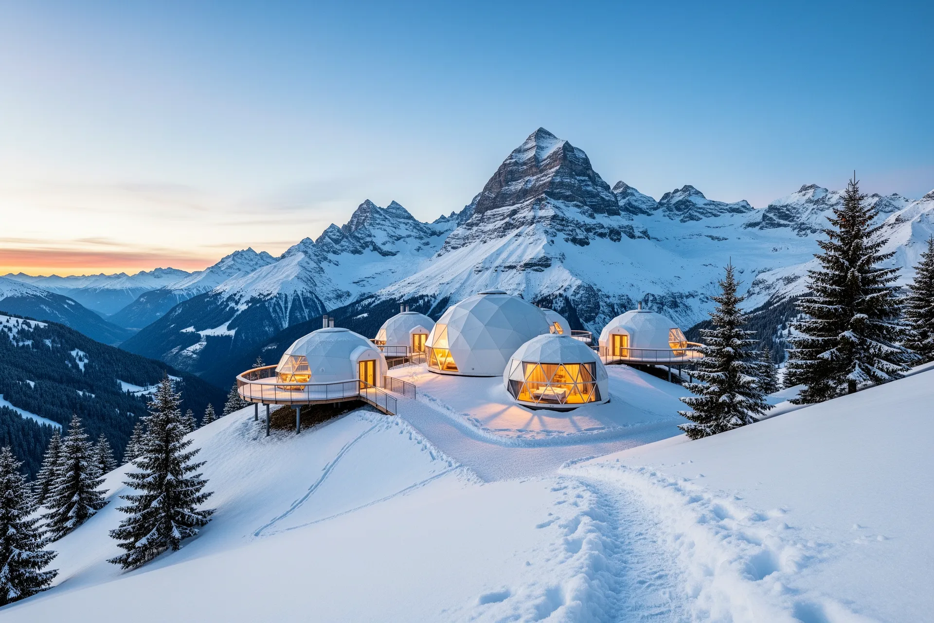 Whitepod Eco-Luxury Hotel, Swiss Alps, Switzerland