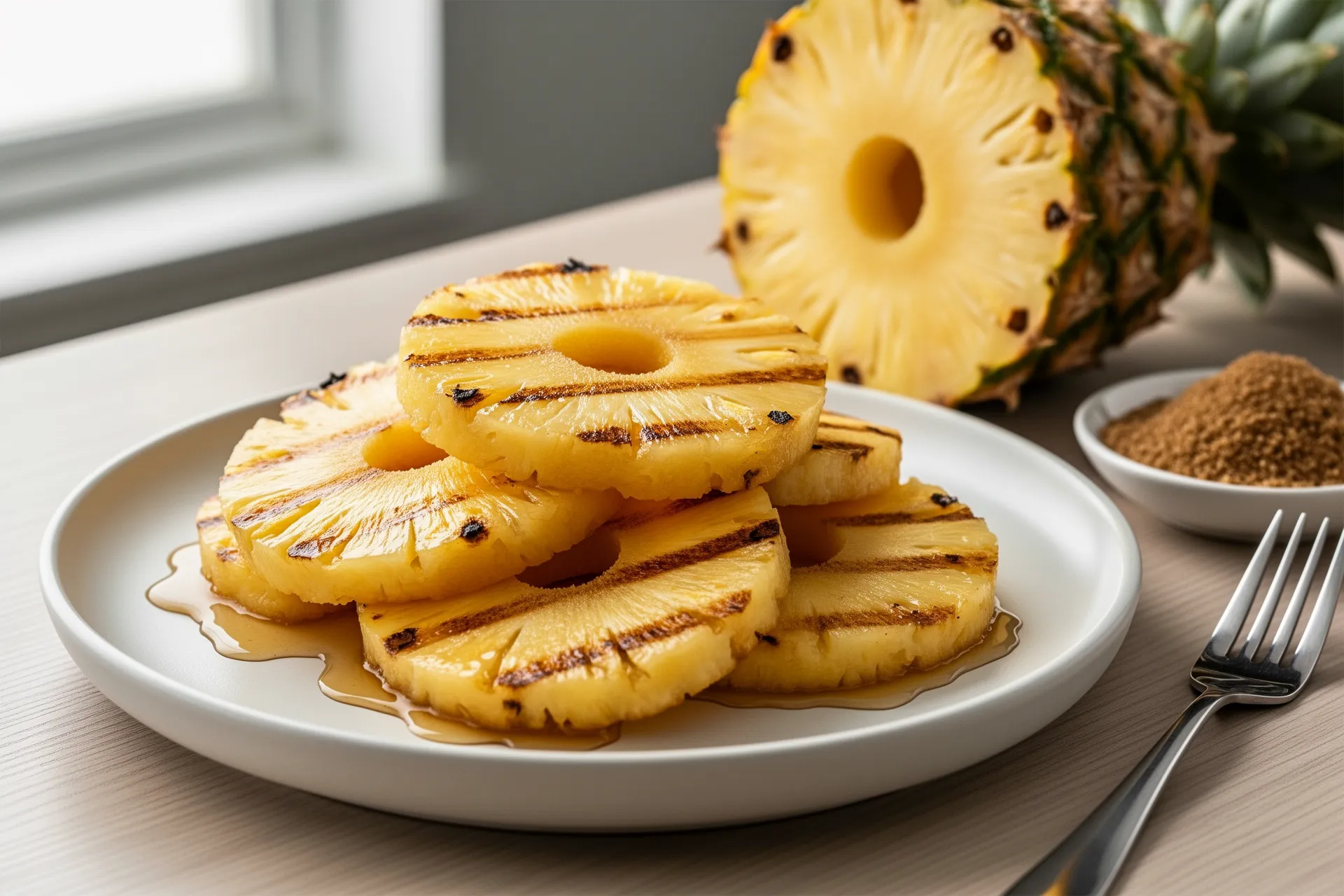 Grilled pineapple