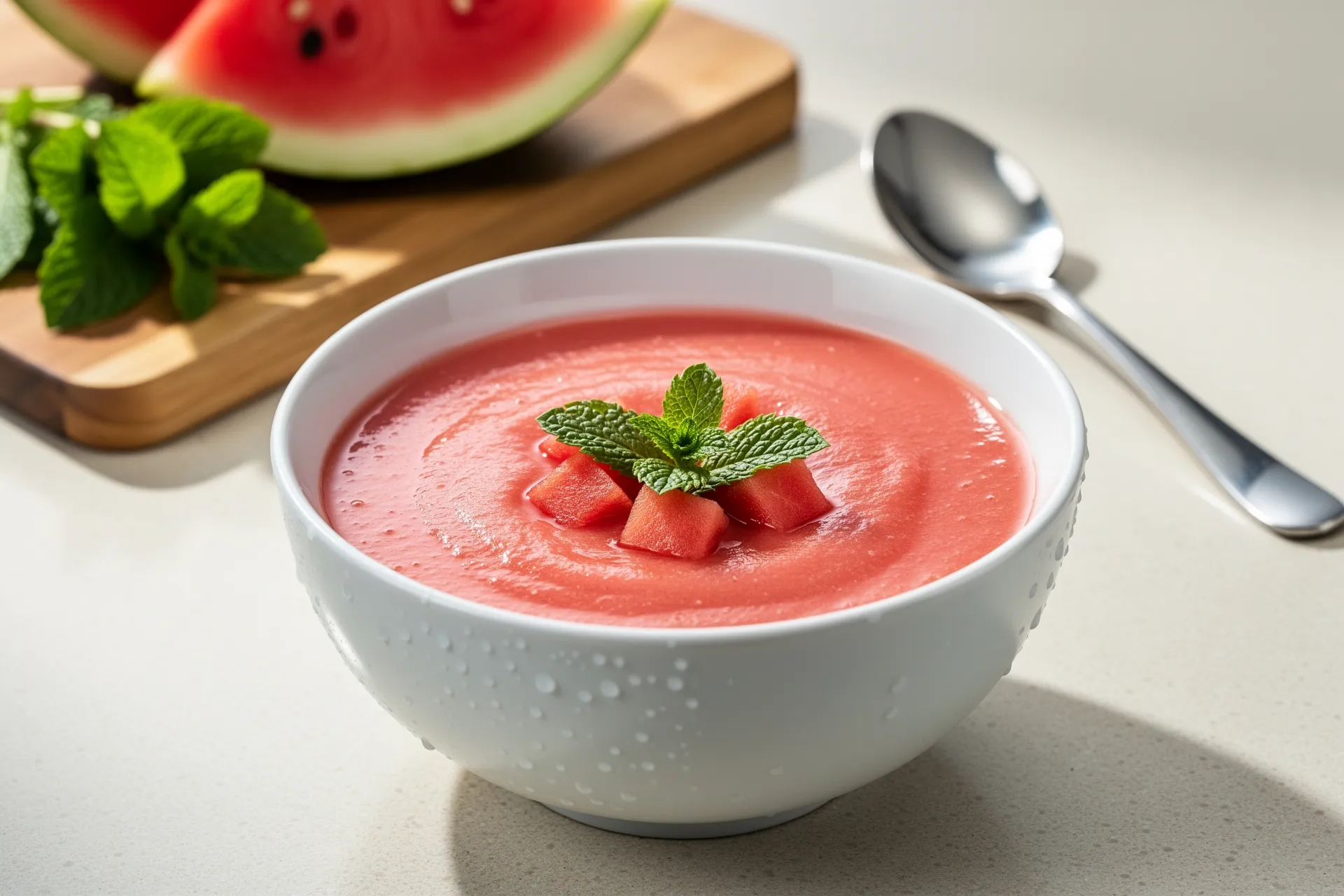Watermelon Mint Soup