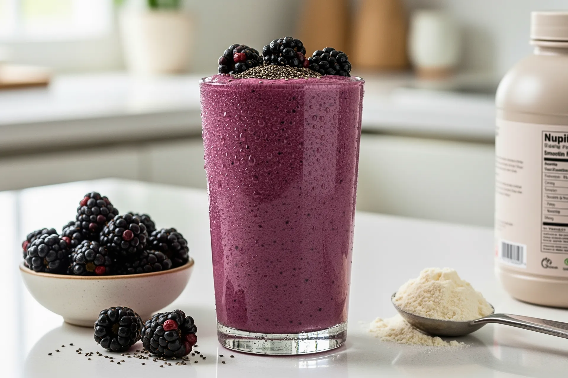 Blackberry Protein Power Smoothie