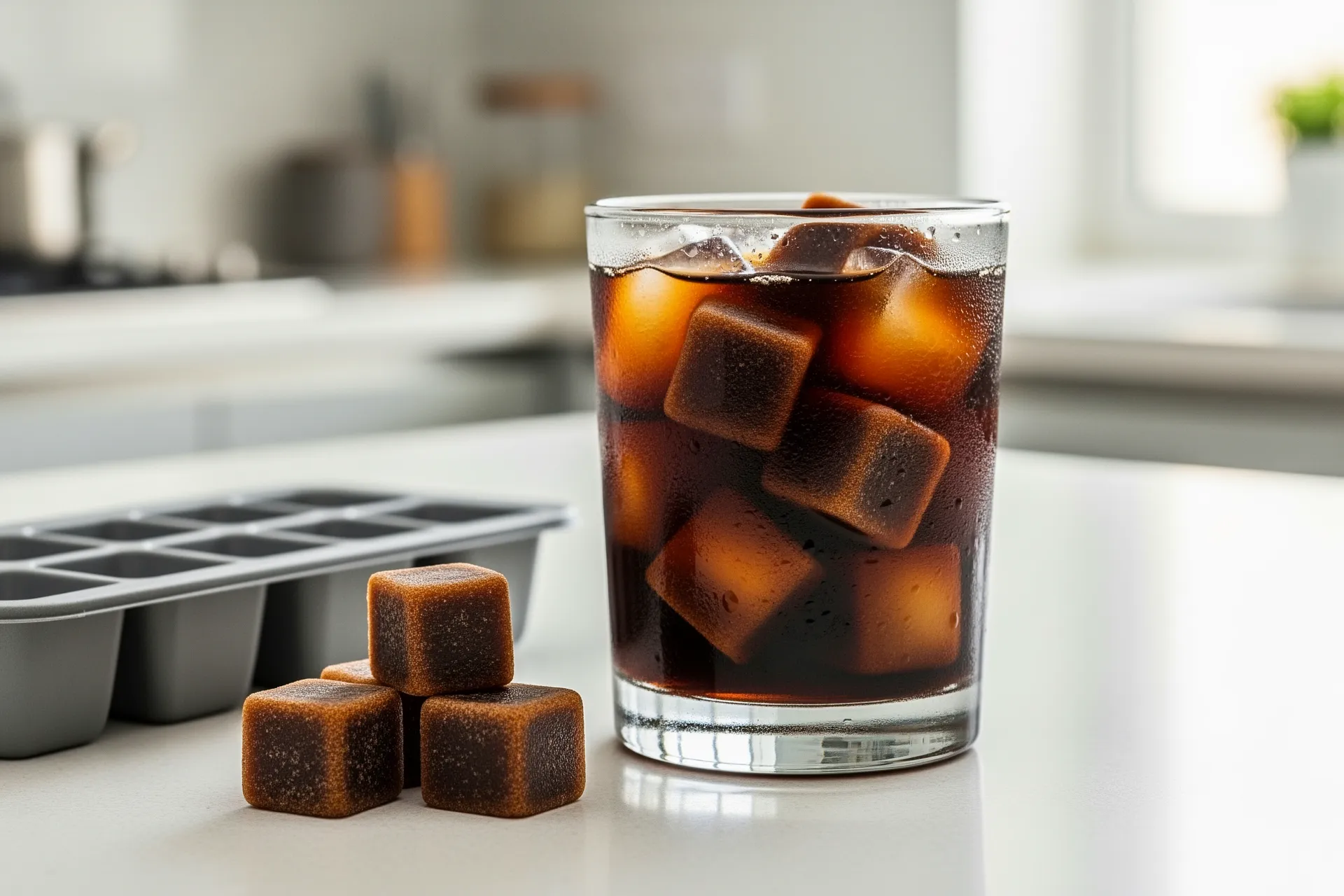 Coffee ice cubes