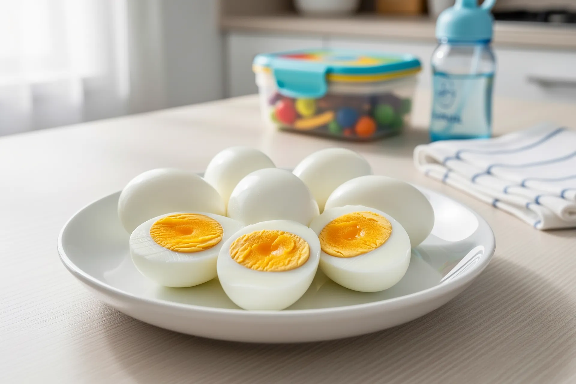 Hard-boiled eggs
