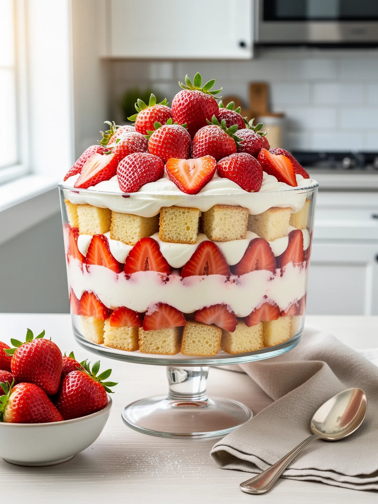 Strawberry Shortcake Trifle