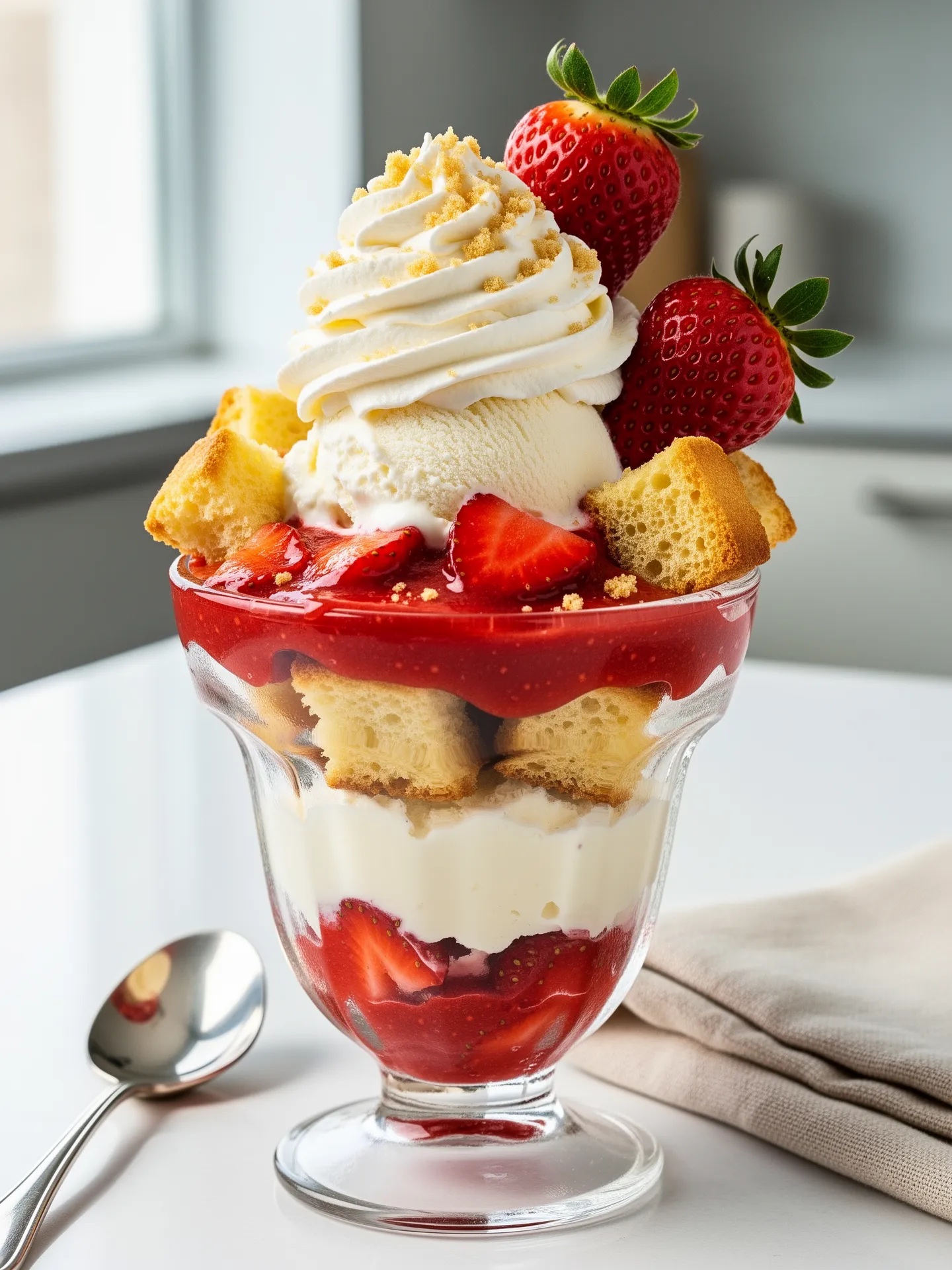Strawberry Shortcake Sundae