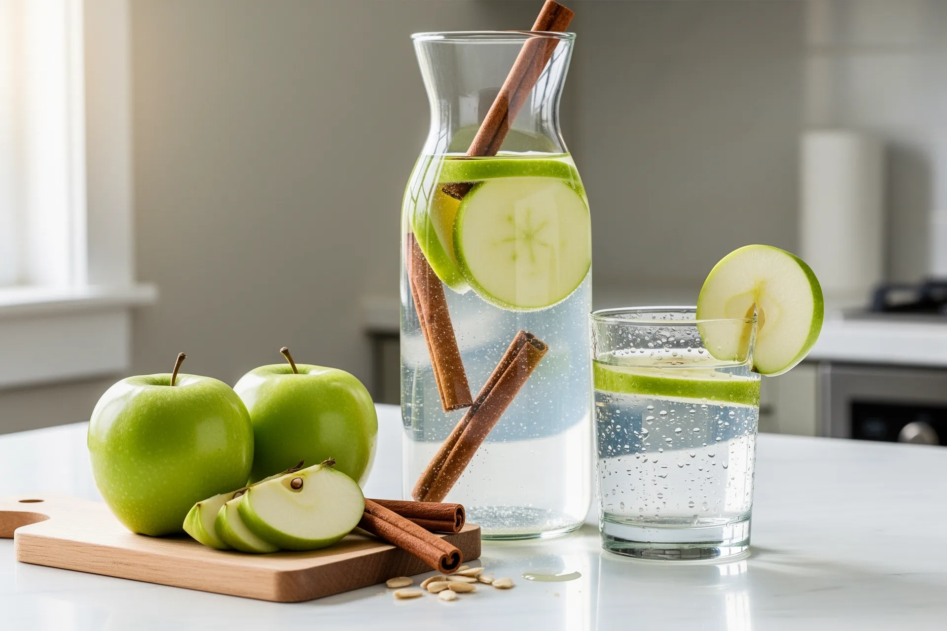 Green Apple Cinnamon Detox Water