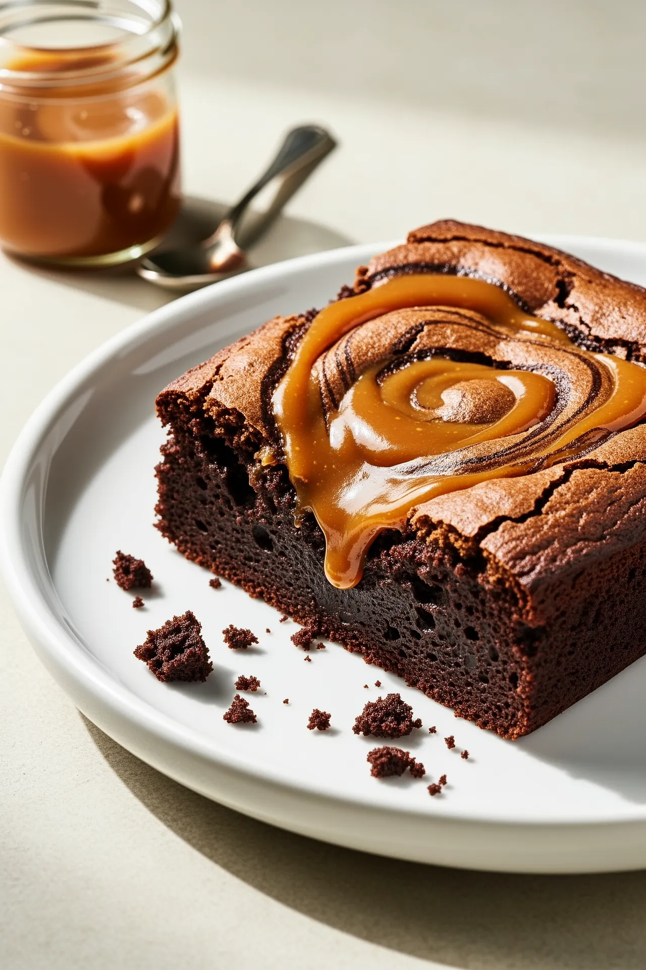 Caramel Swirl Brownies