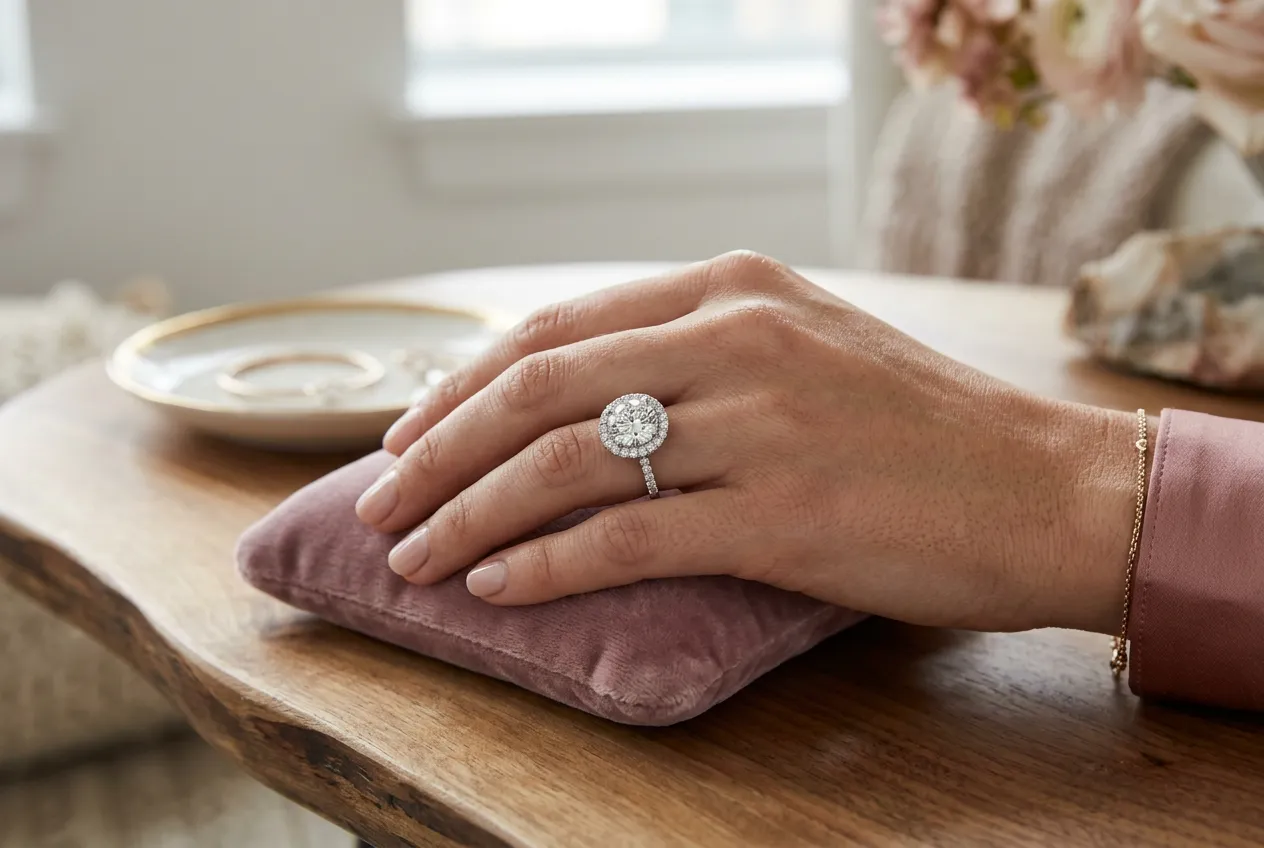 The Romantic Halo Setting